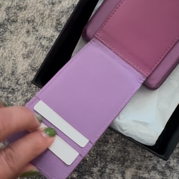 Chanel Purple Quilted Leather Phone Case - Picture 3 of 3